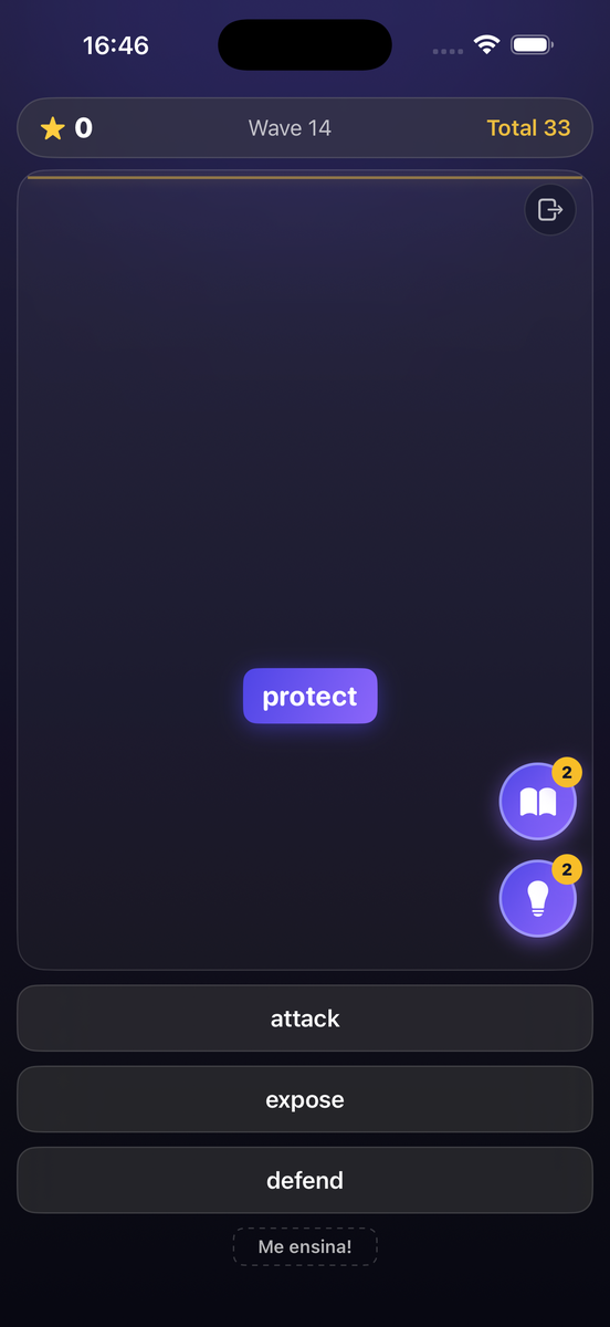 Word Fall gameplay
